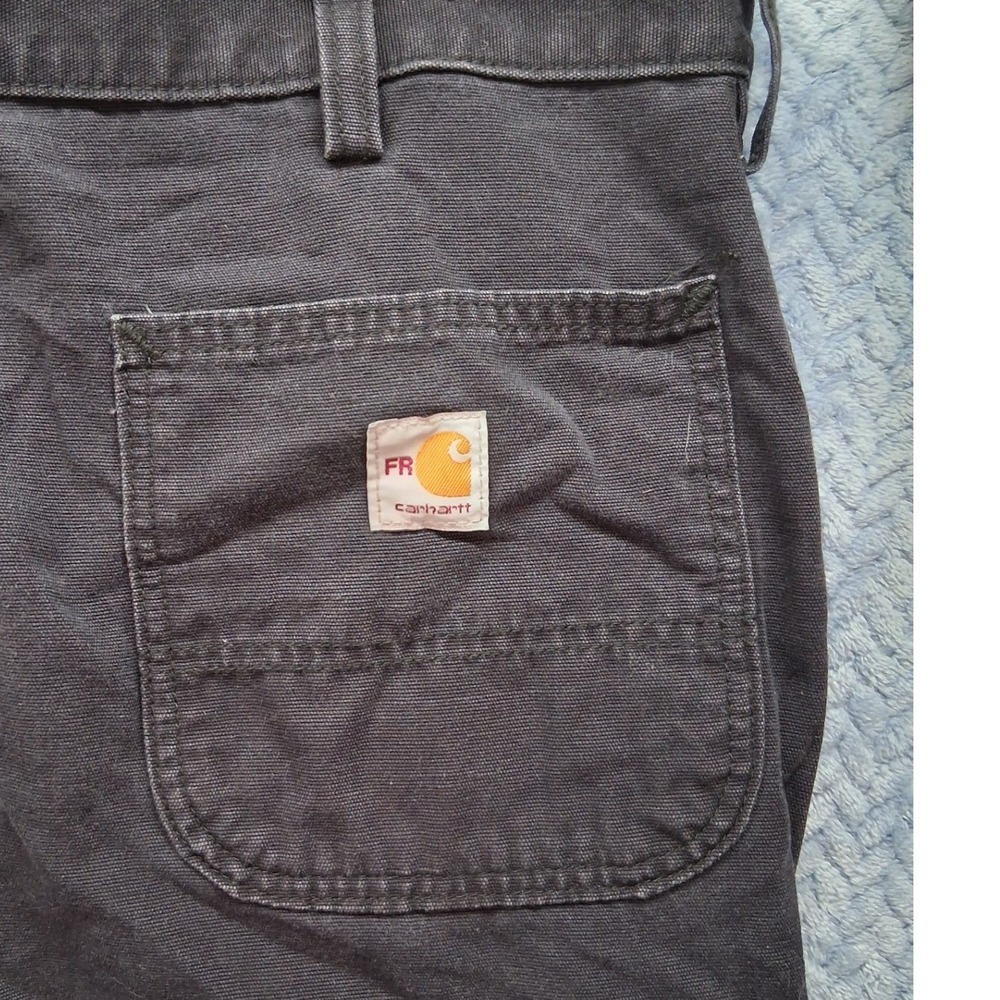 Carhartt FR Flame Resistant Cargo Pants Mens 38x34 Black FRB240-BLK CAT 2 Work